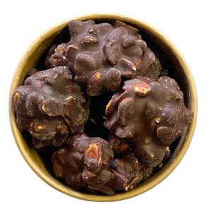 Arašídové hrudky v hořké čokoládě Množství:: 500g