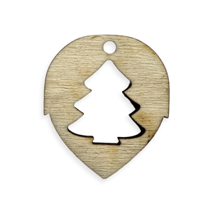 Dřevěný oříšek - Vánoční stromeček