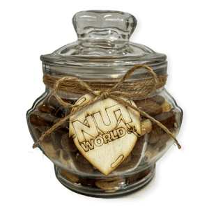 Mix ořechů v medu a soli v dekorativní dóze 300g