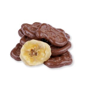 Banánové chipsy v mléčné čokoládě 50g Množství:: 50g