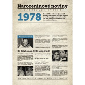 Narozeninové noviny 1978  s vlastním textem a fotografií, S fotografií