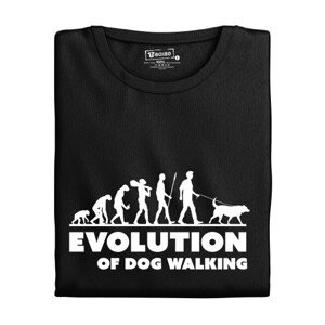Pánské tričko s potiskem "Evolution of Dog walking"