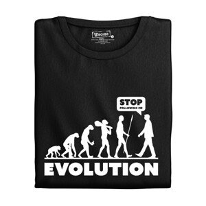 Pánské tričko s potiskem "Evolution - Stop following me"