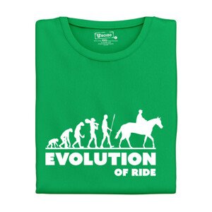 Dámské tričko s potiskem "Evolution of Horse Rider"