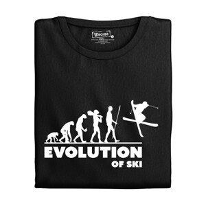 Dámské tričko s potiskem "Evolution of Ski"