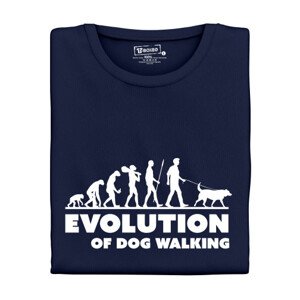 Dámské tričko s potiskem "Evolution of Dog walking"