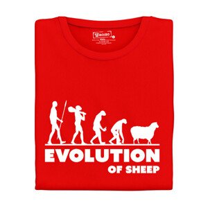 Dámské tričko s potiskem "Evolution of Sheep"