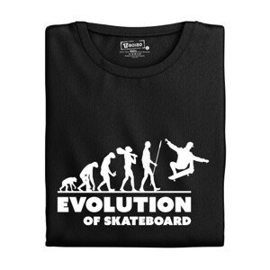 Dámské tričko s potiskem "Evolution of Skateboard"