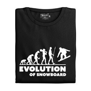 Dámské tričko s potiskem "Evolution of Snowboard"